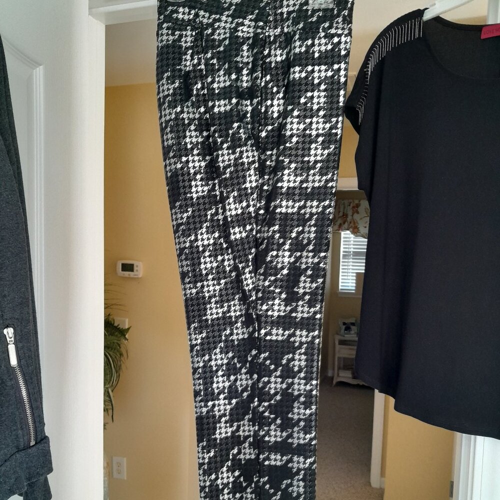 Black/Silver Long Pants (metallic look)